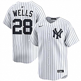 Men's New York Yankees #28 Austin Wells White 2025 Home Limited Stitched Jersey Dzhi,baseball caps,new era cap wholesale,wholesale hats